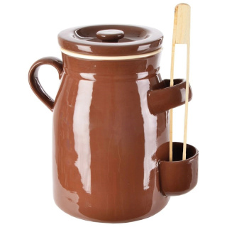 Pojemnik do kiszenia ceramiczny BROWN brązowy - 2,5l