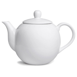 Imbryk do kawy i herbaty dzbanek porcelanowy biały - 1,1l